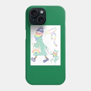 MadCatWoman in Lockdown with Rainbow Accessories Phone Case