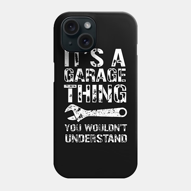 Garage Auto Car Mechanic Motorcycle Handyman Funny Phone Case by orumcartoons