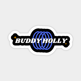 Buddy Holly // Blue Ring Magnet