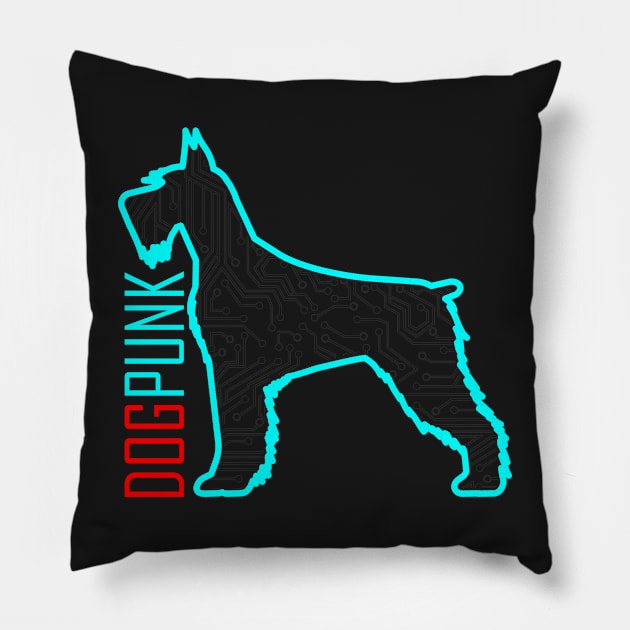Dog Punk Pillow by AdiDsgn