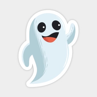 funny cute lovely ghost - Halloween costume Magnet