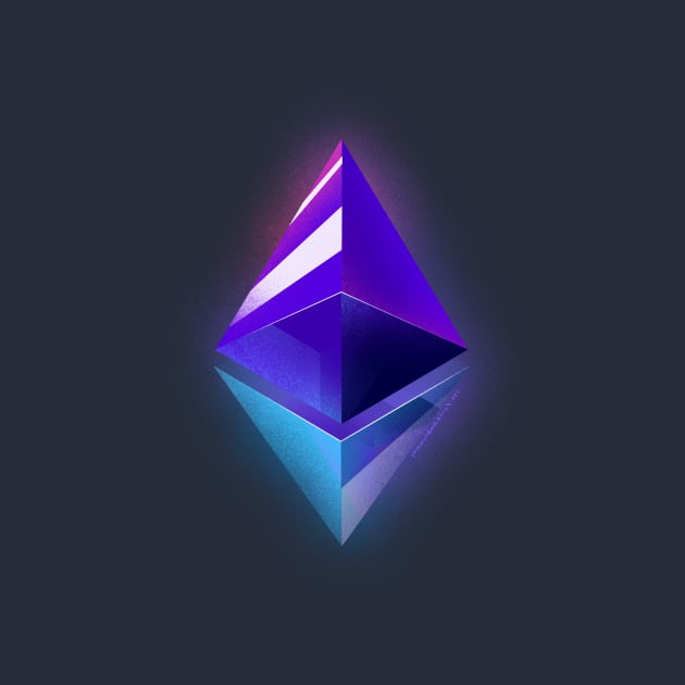 ETH diamond logo by juan_ignacio_rossi