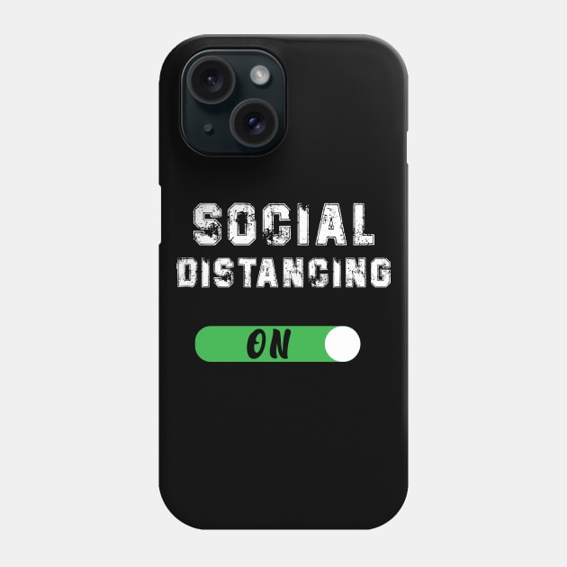 Funny Social Distancing Phone Case by Flipodesigner