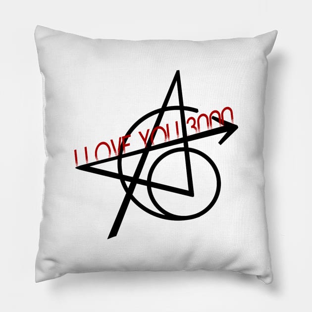 I love you 3000 Pillow by elijahgerards