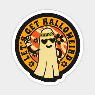 60s ghost halloween Magnet