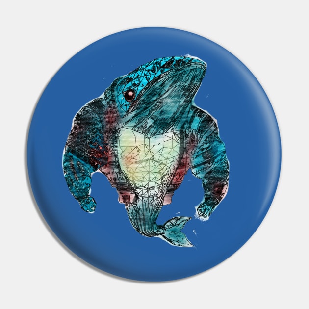 mosaic blue whale graphic Pin by DigitaFix