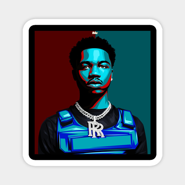 Roddy Ricch Rapper Magnet Teepublic Au