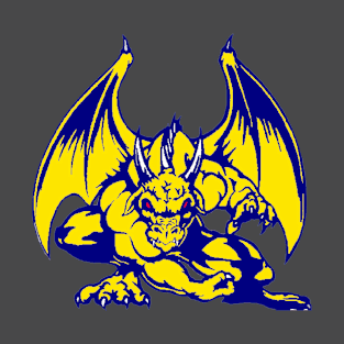 Blue and Gold Dragon T-Shirt