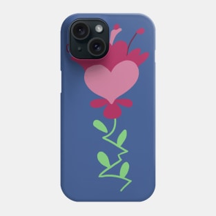 Lineless Stylized Flower Sticker Phone Case