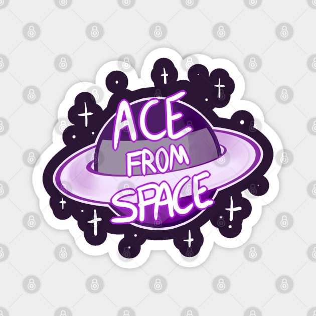 Ace from space Magnet by vreemdear