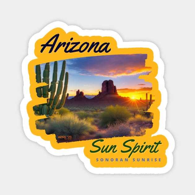 Arizona Sun Spirit Sonoran Sunrise 1 Magnet by Arizona Sun Spirit