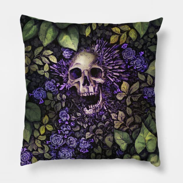 The Crystals in the Garden Pillow by Alex KUJAWA