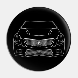 front/profile Cadillac CTS-V Wagon - stencil, white Pin