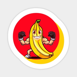 Cute muscle banana Magnet