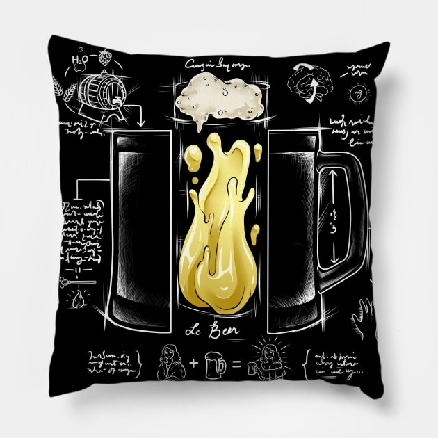 Le Beer - Giver of Life | Beer, Alcohol & Humour Pillow by OliRosenberg