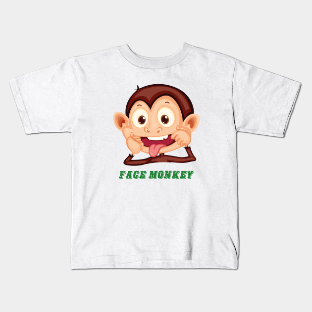 Funny monkey face - Funny Monkey Face - Kids T-Shirt | TeePublic Funny monkey face - Funny Monkey Face - Kids T-Shirt | TeePublic