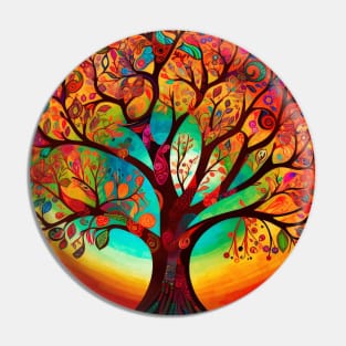 Eternal Connection: Embracing Unity in the Tree of Life Mandala Pin