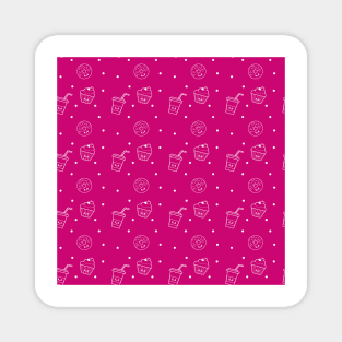 Geek Girl Pattern 1 Magnet