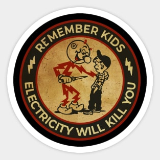 Remember Electricity Kill Stickers pack Stickers Adults - Temu
