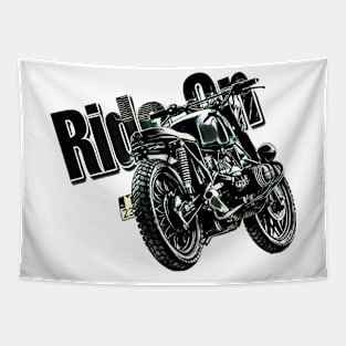 Ride on motorcycle t-shirt Tapestry