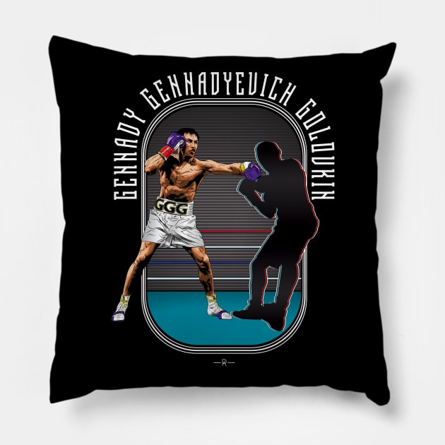 GGG Left Hook Pillow by deenallydesigns