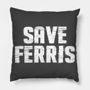Save Ferris Distressed Pillow