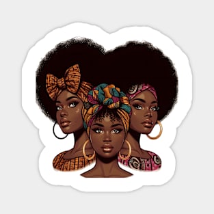 Afro Hair Sistas Magnet