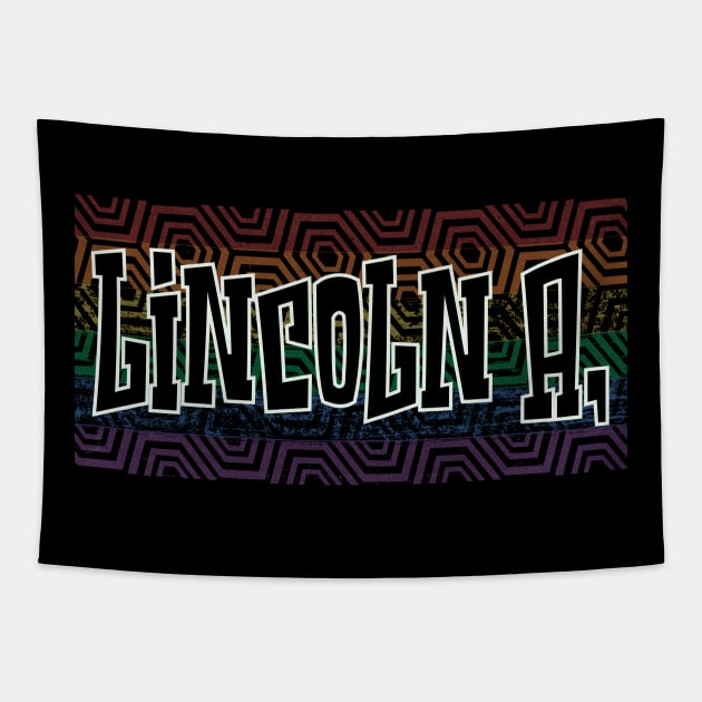 LGBTQ PATTERN AMERICA LINCOLN Tapestry by Zodiac BeMac