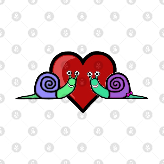 Snail Couple by BlakCircleGirl