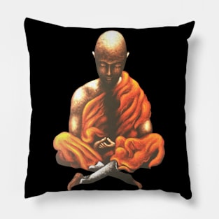 Buddha Yoga Meditation Spiritual Buddhist Monk Gift Pillow