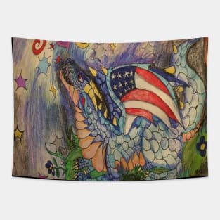 Powder Keg the Fireworks Dragon Tapestry