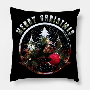 Merry Christmas | Snowy Trees Pillow