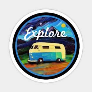 Van Life Explorer Magnet