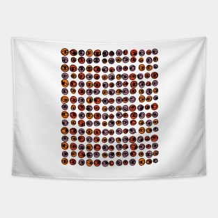 Halloween Colors Eyes Modern Decorative Abstract Mosaic Dots Pattern Tapestry