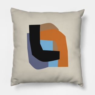 Autumnal Geometric Composition Pillow