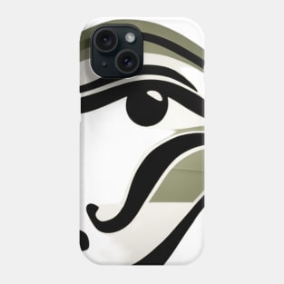 Eye of Horus Olive Green Shadow Silhouette Anime Style Collection No. 224 Phone Case