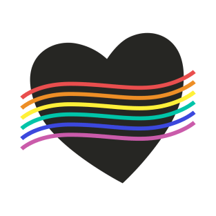 Rainbow heart Pride month T-Shirt