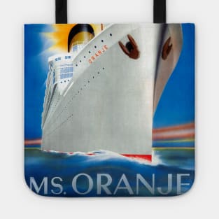 Vintage Travel Poster The Netherlands MS. Oranje Tote