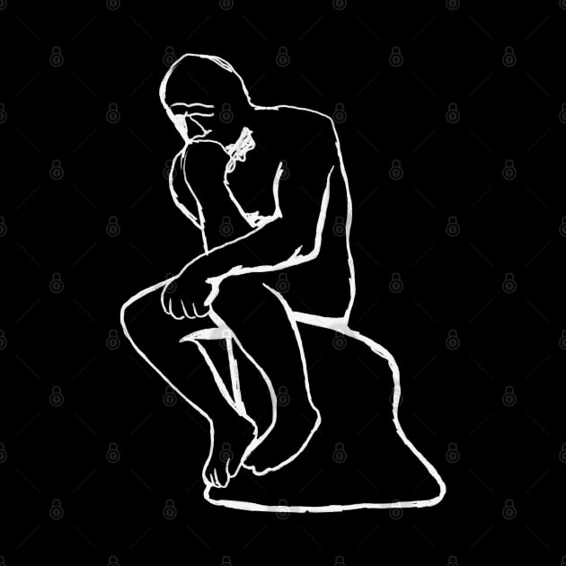 Rodin - The Thinker (raw sketch) by isstgeschichte