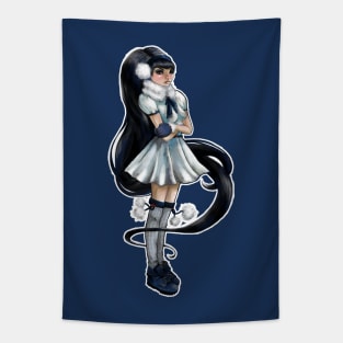 Winter Girl Tapestry