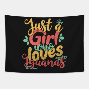 Just A Girl Who Loves Iguanas Gift product Tapestry