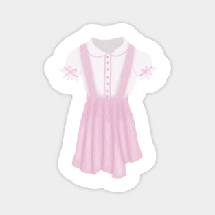 Plazacore pink outfit Magnet