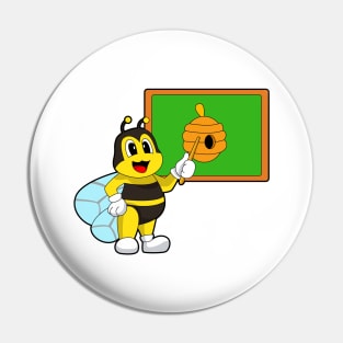 Bee Teacher Pointer Bee nest Pin