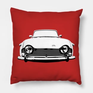 Triumph TR250 1960s British classic car monoblock black/white Pillow