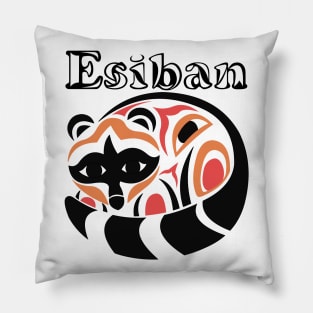 Indigenous Raccoon (Esiban) Pillow