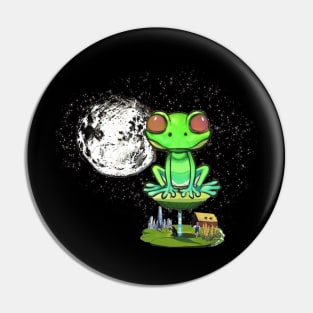 Moon Frog Pin