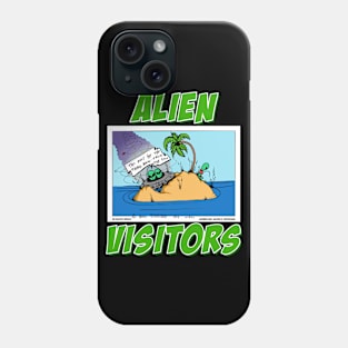 Alien Visitors Funny UFO Novelty Gift Phone Case