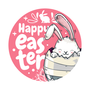 Happy Easter Day. Bunny and Egg Easter T-Shirt