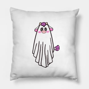 Ghost Cow Pillow