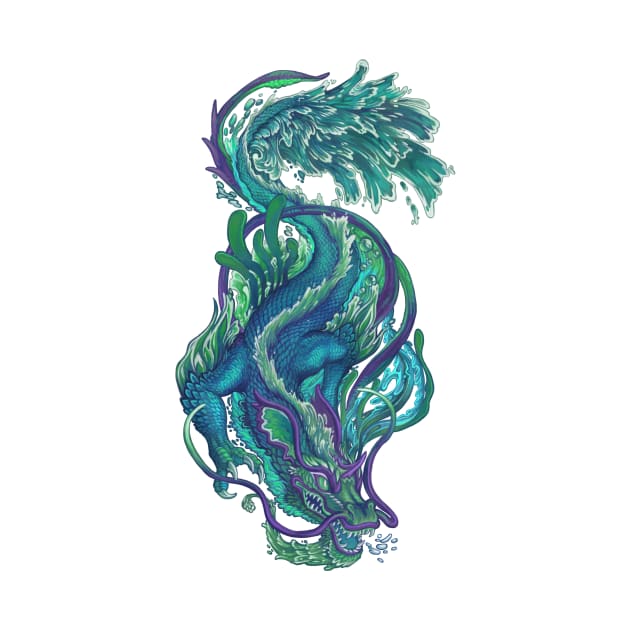 Imperial Water Dragon II by LauralienArt